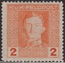 Austria 1917 Personajes 2 K Rojo Scott M50